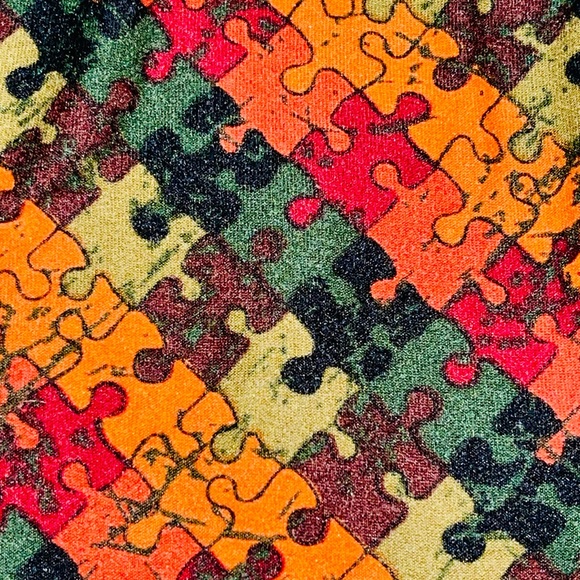 PUZZLE PIECE LULAROE LEGGINGS - Picture 2 of 3